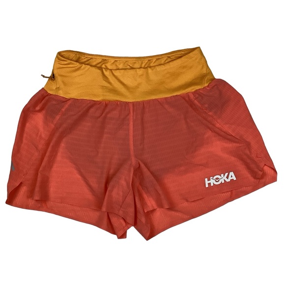 HOKA One One Lightweight Ironman Glide 4” Running Shorts Peach / Orange Small - Picture 1 of 11